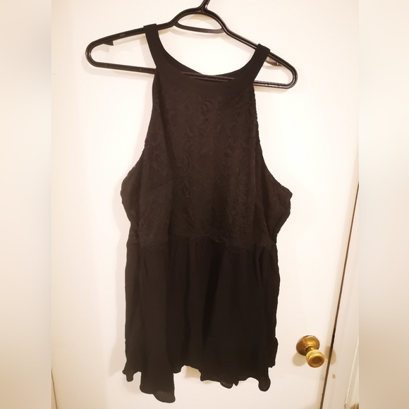Torrid tank top blouse with lace - Picture 1 of 4